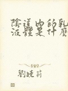 阴道内的乳白色液体是什么