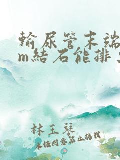 输尿管末端9mm结石能排出吗