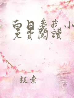 白日梦我小说的免费阅读