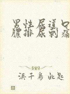 男性尿道口流黄脓排尿刺痛