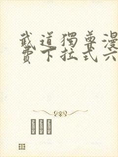 武道独尊漫画免费下拉式六漫画