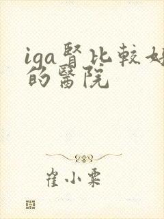 iga肾比较好的医院