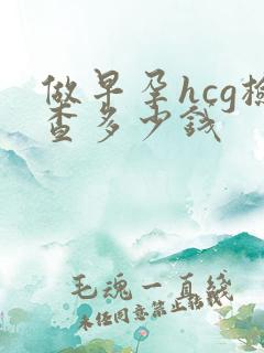 做早孕hcg检查多少钱