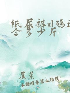 纸尿裤xl码适合多少斤