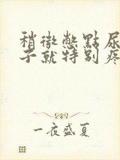 稍微憋点尿小肚子就特别疼