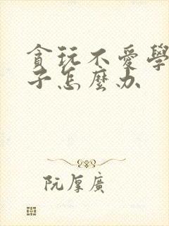 贪玩不爱学的孩子怎么办