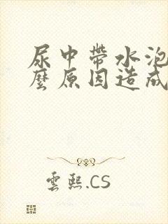 尿中带水泡是什么原因造成