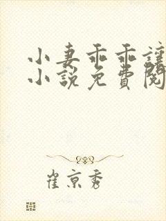 小妻乖乖让我宠小说免费阅读