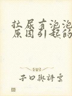 拉尿有泡泡什么原因引起的