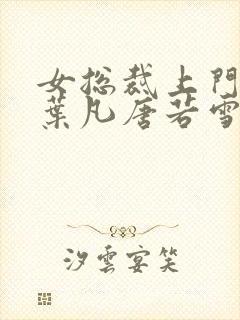 女总裁上门女婿叶凡唐若雪免费阅读