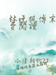 林晚枫傅寒声免费阅读