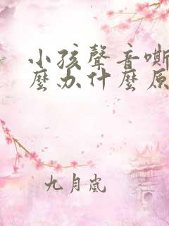 小孩声音嘶哑怎么办什么原因