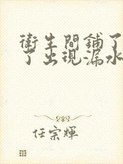 卫生间铺了地砖了出现漏水怎么处理