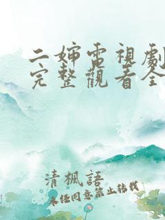 二婶电视剧免费完整观看全集高清