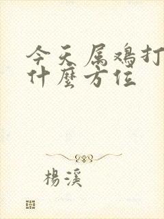 今天属鸡打牌坐什么方位