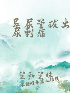 导尿管拔出后排尿刺痛