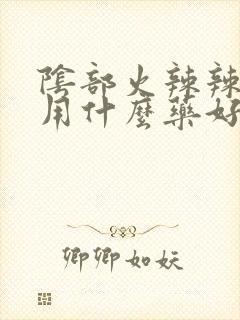 阴部火辣辣的疼用什么药好