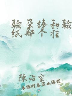 验孕棒和验孕试纸哪个准