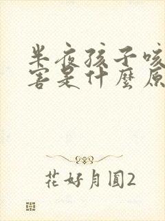 半夜孩子咳嗽厉害是什么原因