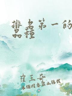 排名第一的甜瓜品种