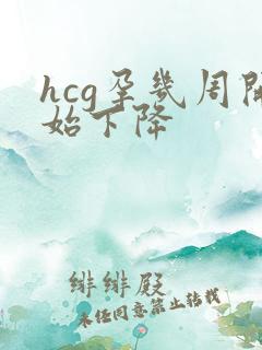 hcg孕几周开始下降