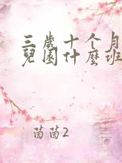 三岁十个月上幼儿园什么班