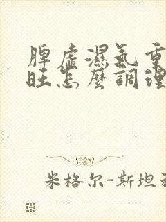 脾虚湿气重胃火旺怎么调理