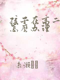 孩子在高二厌学怎么办理