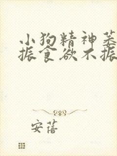 小狗精神萎靡不振食欲不振