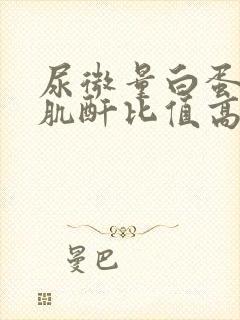 尿微量白蛋白与肌酐比值高