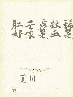 肚子疼拉稀拉的好像是血是什么原因