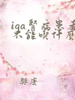 iga肾病患者不能吃什么