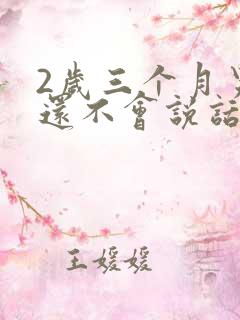 2岁三个月男孩还不会说话