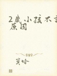 2岁小孩不说话原因