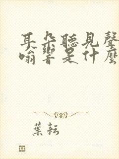 耳朵听见声音嗡嗡响是什么原因