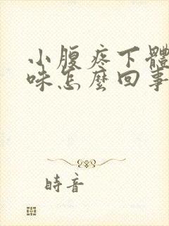 小腹疼下体有臭味怎么回事