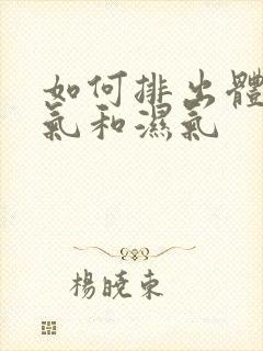 如何排出体内寒气和湿气