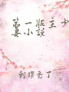 第一版主少妇人妻小说