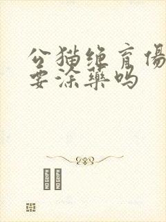 公猫绝育伤口需要涂药吗