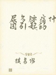 尿多腰痛什么原因引起的