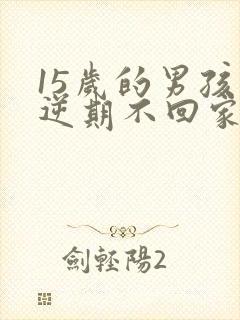 15岁的男孩叛逆期不回家怎么办