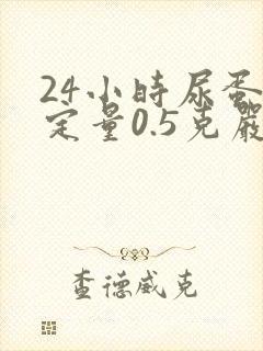 24小时尿蛋白定量0.5克严重吗