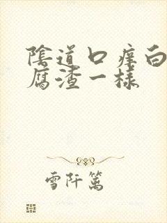 阴道口痒白带豆腐渣一样