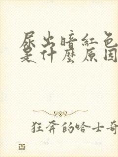 尿出暗红色的尿是什么原因