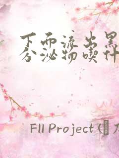 下面流出黑褐色分泌物吃什么药