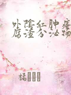 外阴红肿瘙痒豆腐渣分泌物