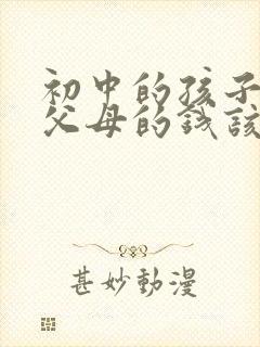 初中的孩子偷拿父母的钱该怎么教育