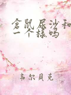 仓鼠尿沙和猫砂一个样吗