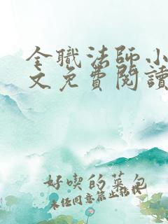 全职法师小说全文免费阅读无弹窗