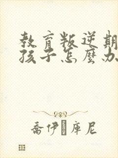 教育叛逆期的男孩子怎么办